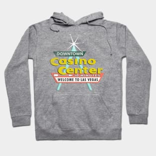 Retro Vintage Casino Center Downtown Las Vegas Hoodie